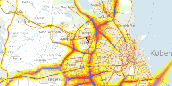 Trafikstøjkort på Pilevej 14, 2740 Skovlunde