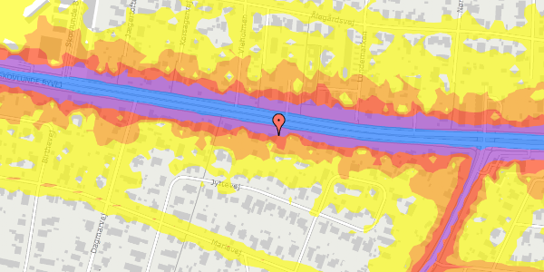 Trafikstøjkort på Skovlunde Byvej 53, kl. , 2740 Skovlunde