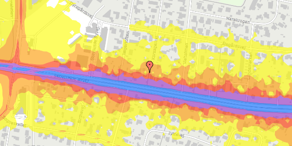 Trafikstøjkort på Skovlunde Byvej 82, 2740 Skovlunde