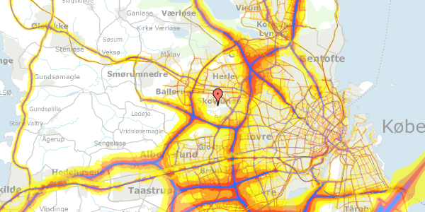 Trafikstøjkort på Stokkebyvej 5, 2740 Skovlunde