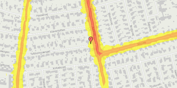 Trafikstøjkort på Toftholmvænget 4, 2740 Skovlunde