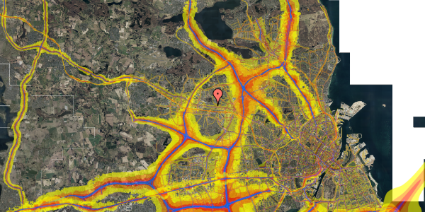 Trafikstøjkort på Ålegårdsvej 21, 2740 Skovlunde