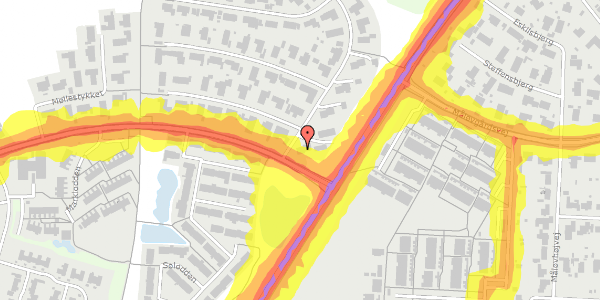 Trafikstøjkort på Møllemosen 2, 2760 Måløv