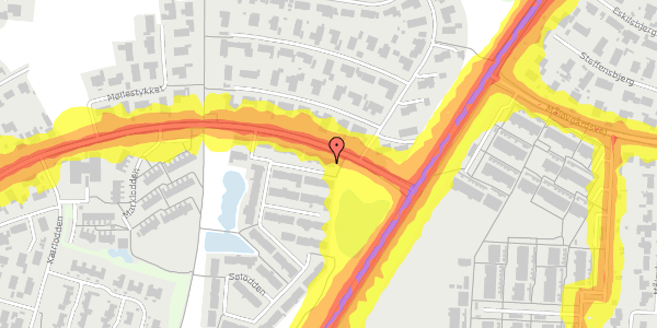 Trafikstøjkort på Sølodden 9, 2760 Måløv