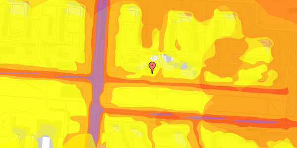 Trafikstøjkort på Albjergparken 1, 2. 2, 2660 Brøndby Strand
