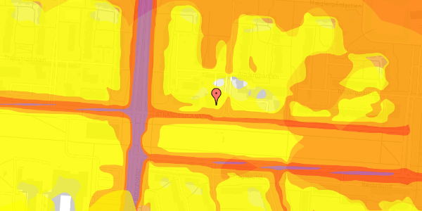 Trafikstøjkort på Albjergparken 1, 4. 3, 2660 Brøndby Strand