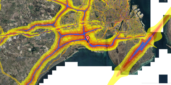 Trafikstøjkort på Albjergparken 2, 2. 2, 2660 Brøndby Strand