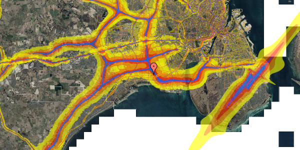 Trafikstøjkort på Albjergparken 2, 7. 4, 2660 Brøndby Strand