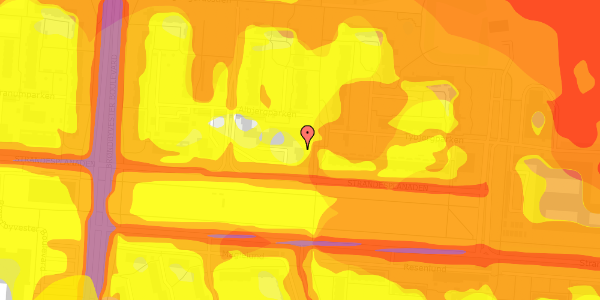 Trafikstøjkort på Albjergparken 6, 4. 2, 2660 Brøndby Strand