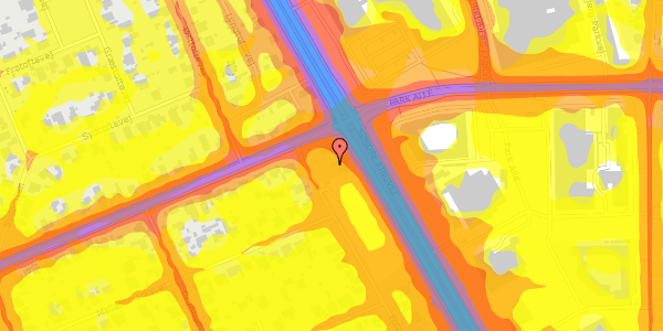 Trafikstøjkort på Folemarksvej 3, 2605 Brøndby