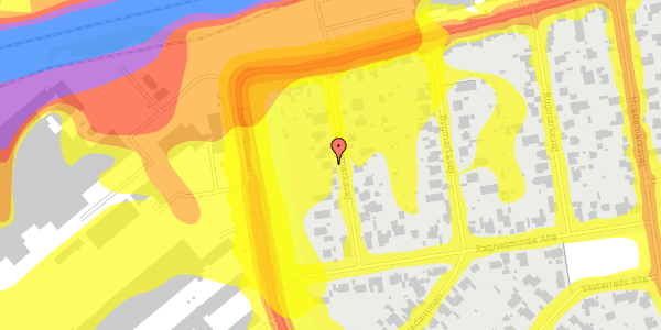 Trafikstøjkort på Havremarksvej 9, 2605 Brøndby