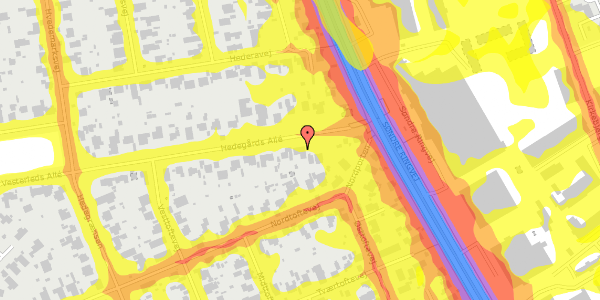 Trafikstøjkort på Hedegårds Allé 5, 2605 Brøndby