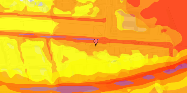Trafikstøjkort på Resenlund 16, 2660 Brøndby Strand
