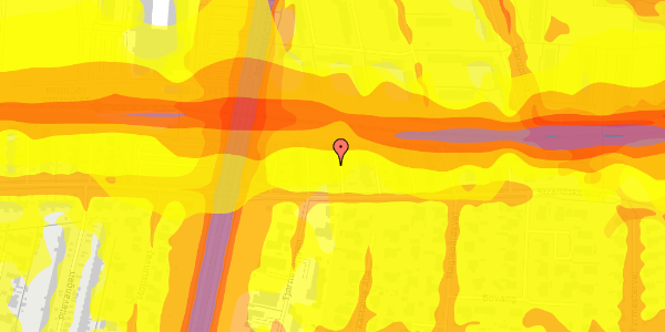 Trafikstøjkort på Strandskolevej 184, 2660 Brøndby Strand