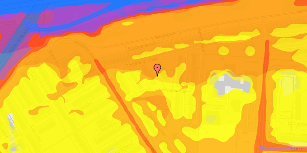 Trafikstøjkort på Tingstedparken 44, 2660 Brøndby Strand