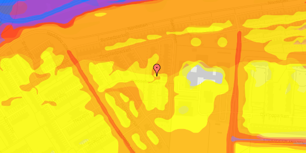 Trafikstøjkort på Tingstedparken 82, 2660 Brøndby Strand