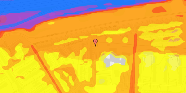 Trafikstøjkort på Tingstedparken 90, 2660 Brøndby Strand