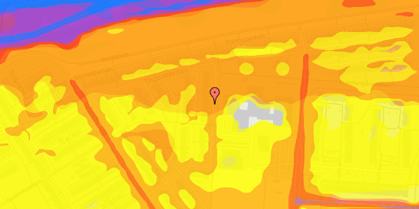 Trafikstøjkort på Tingstedparken 100, 2660 Brøndby Strand