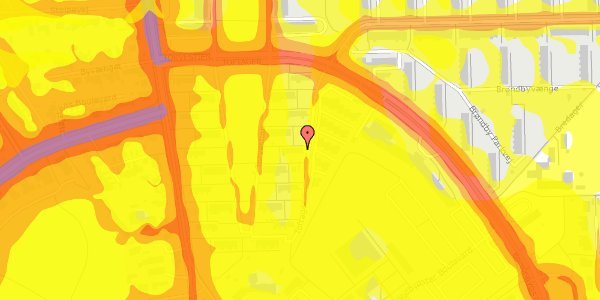 Trafikstøjkort på Toftager 18, 2605 Brøndby
