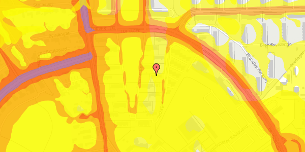 Trafikstøjkort på Toftager 24, 2605 Brøndby