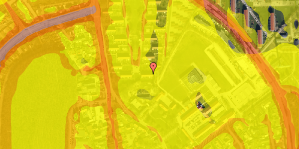 Trafikstøjkort på Torvestien 61, 1. th, 2605 Brøndby