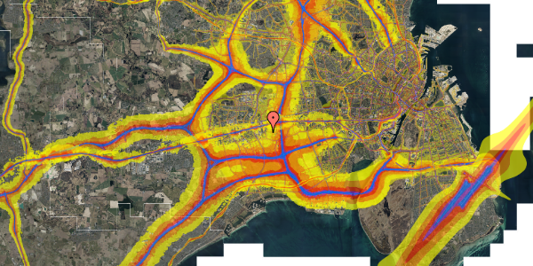 Trafikstøjkort på Tranehaven 1, st. th, 2605 Brøndby