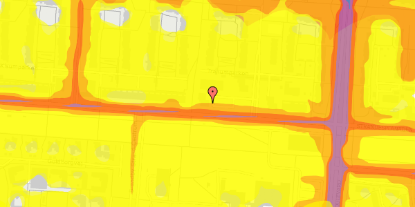 Trafikstøjkort på Tranumparken 7, 4. 1, 2660 Brøndby Strand