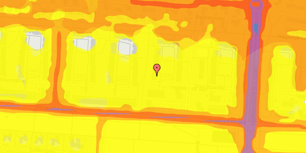 Trafikstøjkort på Tranumparken 9, 3. tv, 2660 Brøndby Strand