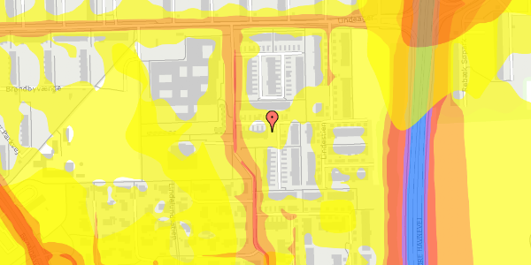 Trafikstøjkort på Ved Lindelund 145, 2605 Brøndby