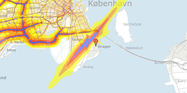 Trafikstøjkort på A.P. Møllers Allé 17, 2791 Dragør