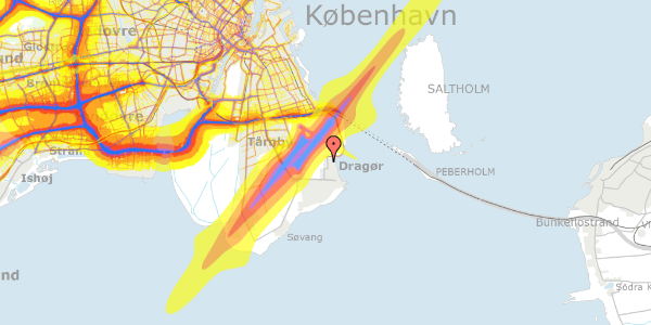 Trafikstøjkort på A.P. Møllers Allé 51, 2791 Dragør