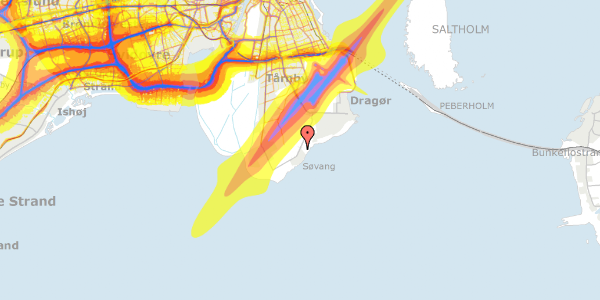 Trafikstøjkort på Ahornvej 6, 2791 Dragør