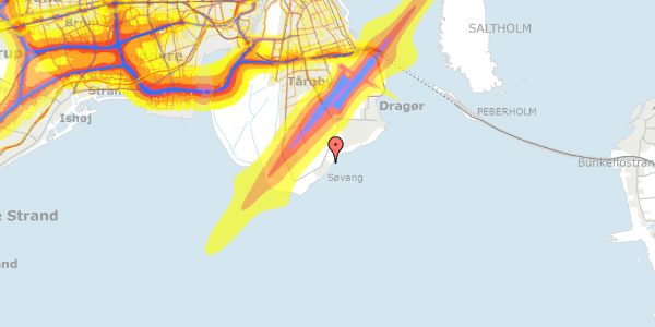 Trafikstøjkort på Ahornvej 38, 2791 Dragør