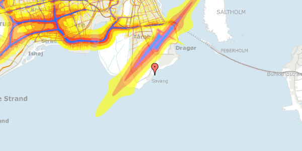 Trafikstøjkort på Akacievej 30B, 2791 Dragør