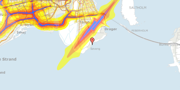 Trafikstøjkort på Akacievej 37, 2791 Dragør