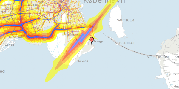 Trafikstøjkort på Bøgeengen 5, 2791 Dragør