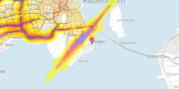 Trafikstøjkort på Bøgeengen 6, 2791 Dragør