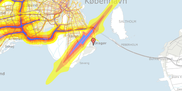 Trafikstøjkort på D B Dirchsens Alle 29, 2791 Dragør