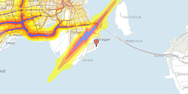 Trafikstøjkort på Engvej 39, 2791 Dragør