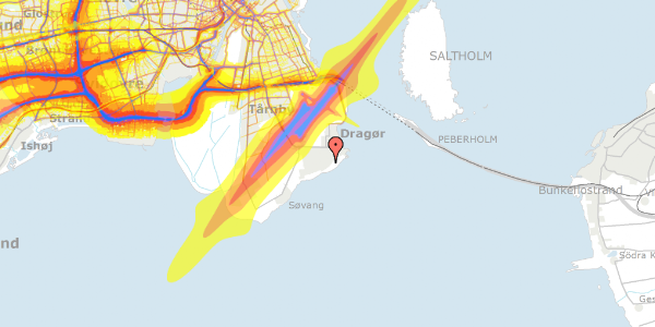 Trafikstøjkort på Engvej 82, st. th, 2791 Dragør