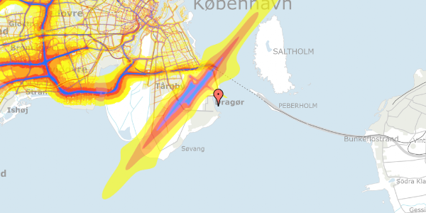 Trafikstøjkort på F J Madsensvej 4, 2791 Dragør