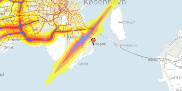 Trafikstøjkort på Grithsvej 22, 2791 Dragør