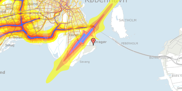 Trafikstøjkort på Kirkevej 139F, 2791 Dragør