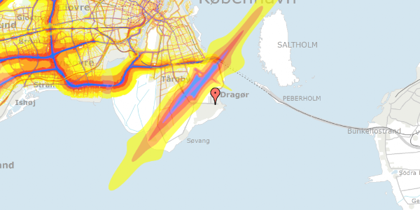 Trafikstøjkort på Kronager 4, 2791 Dragør