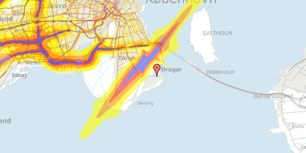 Trafikstøjkort på Kronager 48, 2791 Dragør