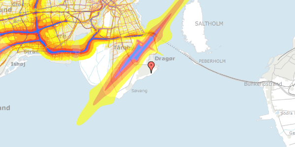 Trafikstøjkort på Krudttårnsvej 21, 1. th, 2791 Dragør