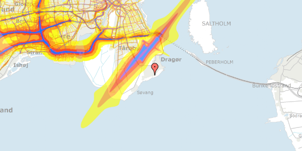 Trafikstøjkort på Krudttårnsvej 121, 2. th, 2791 Dragør