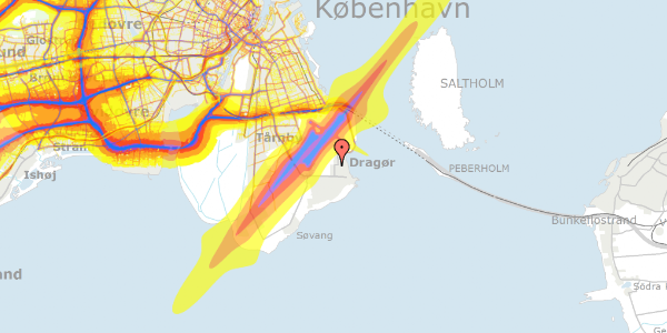 Trafikstøjkort på Køjevænget 6, 2791 Dragør