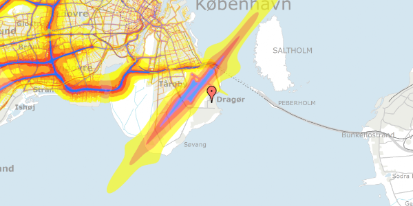 Trafikstøjkort på Køjevænget 19, 2791 Dragør