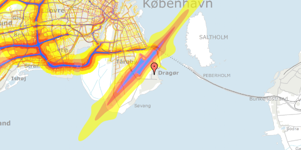 Trafikstøjkort på Køjevænget 22, 2791 Dragør